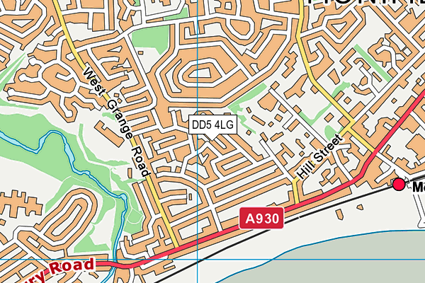DD5 4LG map - OS VectorMap District (Ordnance Survey)