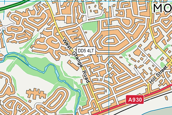 DD5 4LT map - OS VectorMap District (Ordnance Survey)