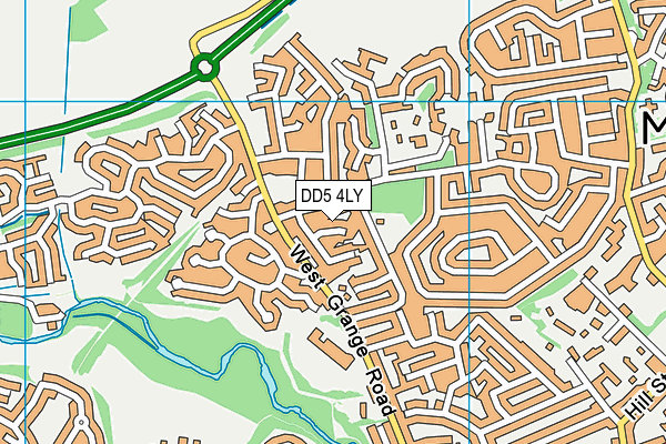 DD5 4LY map - OS VectorMap District (Ordnance Survey) DD5 4LY map - OS VectorMap District (Ordnance Survey)