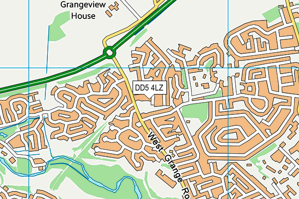 DD5 4LZ map - OS VectorMap District (Ordnance Survey) DD5 4LZ map - OS VectorMap District (Ordnance Survey)