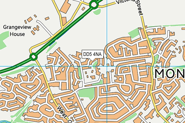 DD5 4NA map - OS VectorMap District (Ordnance Survey) DD5 4NA map - OS VectorMap District (Ordnance Survey)