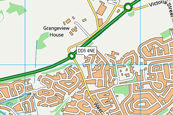DD5 4NE map - OS VectorMap District (Ordnance Survey) DD5 4NE map - OS VectorMap District (Ordnance Survey)