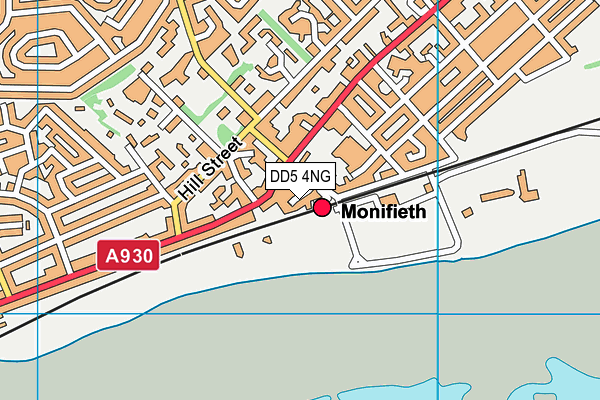 DD5 4NG map - OS VectorMap District (Ordnance Survey)