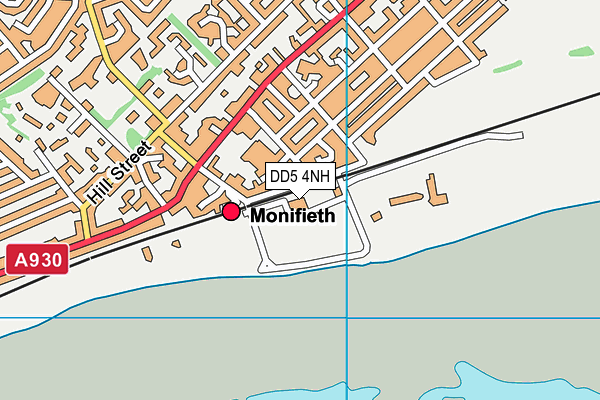 DD5 4NH map - OS VectorMap District (Ordnance Survey)