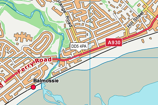 DD5 4PA map - OS VectorMap District (Ordnance Survey)