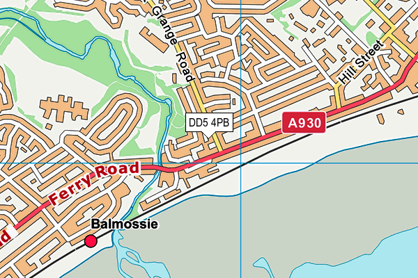 DD5 4PB map - OS VectorMap District (Ordnance Survey)