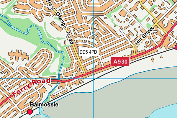 DD5 4PD map - OS VectorMap District (Ordnance Survey) DD5 4PD map - OS VectorMap District (Ordnance Survey)