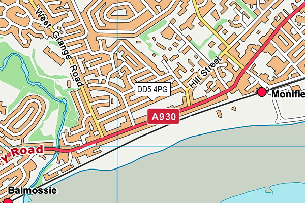 DD5 4PG map - OS VectorMap District (Ordnance Survey) DD5 4PG map - OS VectorMap District (Ordnance Survey)