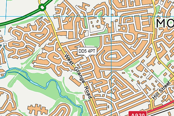 DD5 4PT map - OS VectorMap District (Ordnance Survey) DD5 4PT map - OS VectorMap District (Ordnance Survey)