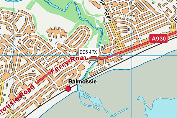 DD5 4PX map - OS VectorMap District (Ordnance Survey)