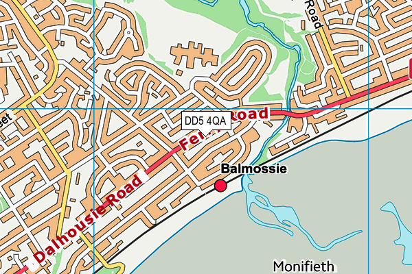 DD5 4QA map - OS VectorMap District (Ordnance Survey) DD5 4QA map - OS VectorMap District (Ordnance Survey)