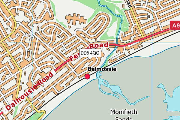 DD5 4QG map - OS VectorMap District (Ordnance Survey) DD5 4QG map - OS VectorMap District (Ordnance Survey)