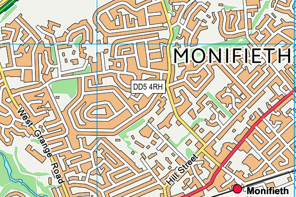 DD5 4RH map - OS VectorMap District (Ordnance Survey)