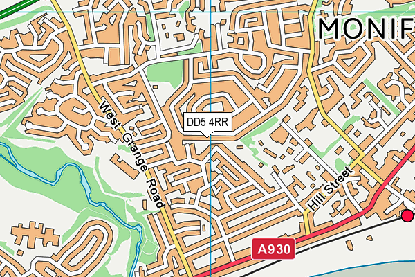 DD5 4RR map - OS VectorMap District (Ordnance Survey) DD5 4RR map - OS VectorMap District (Ordnance Survey)