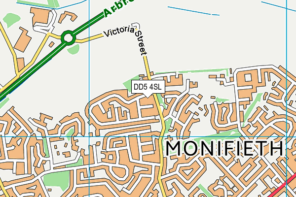 DD5 4SL map - OS VectorMap District (Ordnance Survey) DD5 4SL map - OS VectorMap District (Ordnance Survey)