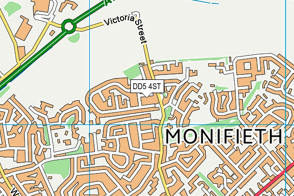 DD5 4ST map - OS VectorMap District (Ordnance Survey) DD5 4ST map - OS VectorMap District (Ordnance Survey)