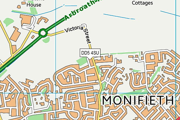 DD5 4SU map - OS VectorMap District (Ordnance Survey) DD5 4SU map - OS VectorMap District (Ordnance Survey)