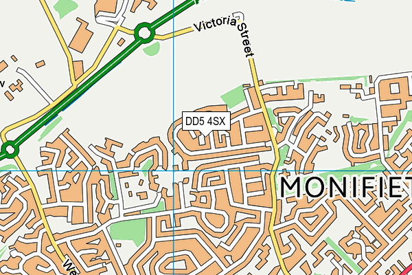 DD5 4SX map - OS VectorMap District (Ordnance Survey) DD5 4SX map - OS VectorMap District (Ordnance Survey)