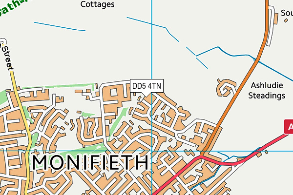DD5 4TN map - OS VectorMap District (Ordnance Survey) DD5 4TN map - OS VectorMap District (Ordnance Survey)