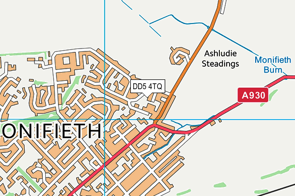 DD5 4TQ map - OS VectorMap District (Ordnance Survey) DD5 4TQ map - OS VectorMap District (Ordnance Survey)