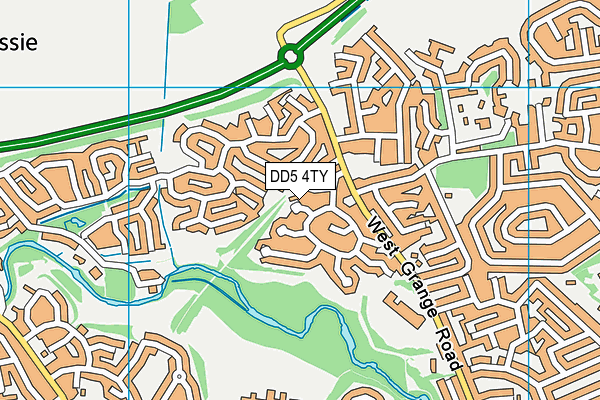 DD5 4TY map - OS VectorMap District (Ordnance Survey) DD5 4TY map - OS VectorMap District (Ordnance Survey)