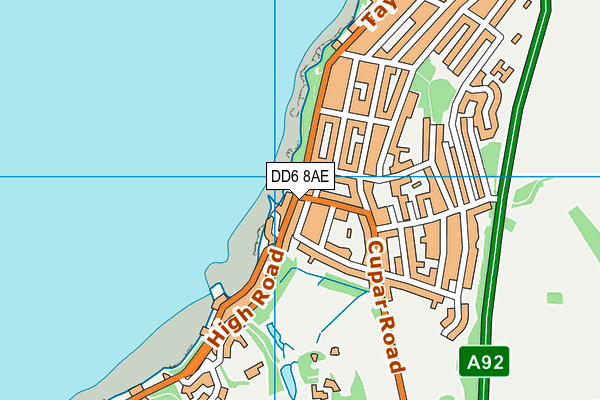 DD6 8AE map - OS VectorMap District (Ordnance Survey) DD6 8AE map - OS VectorMap District (Ordnance Survey)