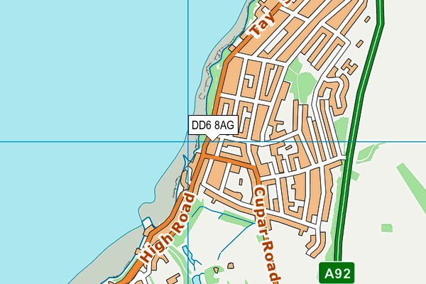 DD6 8AG map - OS VectorMap District (Ordnance Survey) DD6 8AG map - OS VectorMap District (Ordnance Survey)