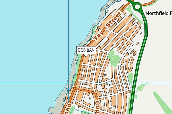 DD6 8AN map - OS VectorMap District (Ordnance Survey) DD6 8AN map - OS VectorMap District (Ordnance Survey)