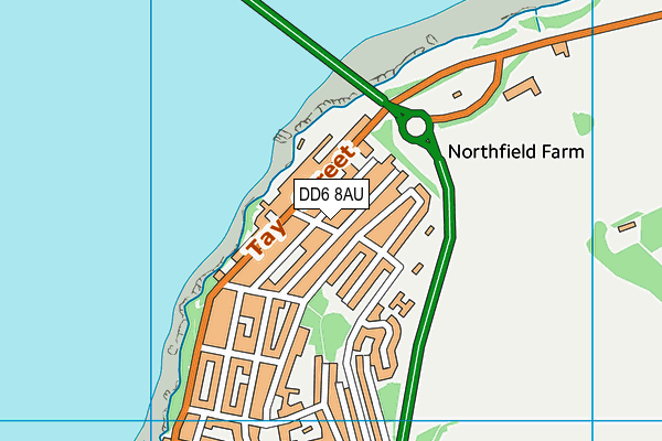 DD6 8AU map - OS VectorMap District (Ordnance Survey) DD6 8AU map - OS VectorMap District (Ordnance Survey)