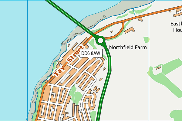 DD6 8AW map - OS VectorMap District (Ordnance Survey) DD6 8AW map - OS VectorMap District (Ordnance Survey)