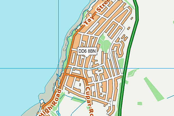 DD6 8BN map - OS VectorMap District (Ordnance Survey) DD6 8BN map - OS VectorMap District (Ordnance Survey)