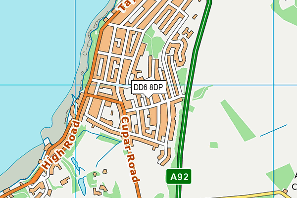 DD6 8DP map - OS VectorMap District (Ordnance Survey)