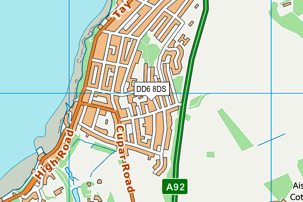 DD6 8DS map - OS VectorMap District (Ordnance Survey)