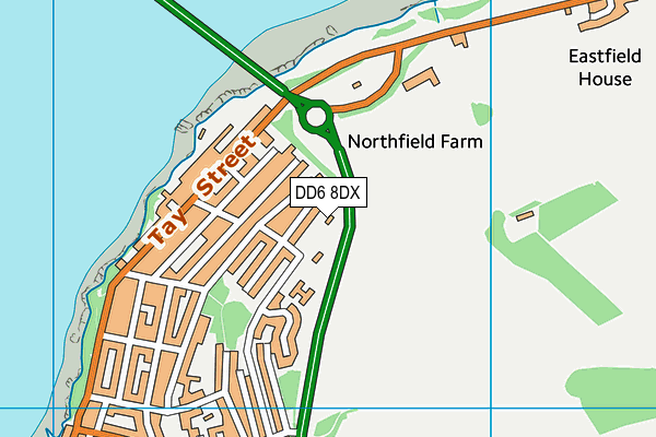 DD6 8DX map - OS VectorMap District (Ordnance Survey) DD6 8DX map - OS VectorMap District (Ordnance Survey)