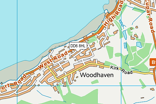 DD6 8HL map - OS VectorMap District (Ordnance Survey) DD6 8HL map - OS VectorMap District (Ordnance Survey)