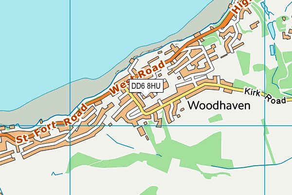 DD6 8HU map - OS VectorMap District (Ordnance Survey)