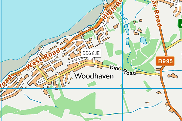 DD6 8JE map - OS VectorMap District (Ordnance Survey)