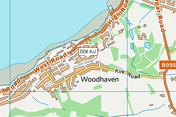 DD6 8JJ map - OS VectorMap District (Ordnance Survey) DD6 8JJ map - OS VectorMap District (Ordnance Survey)