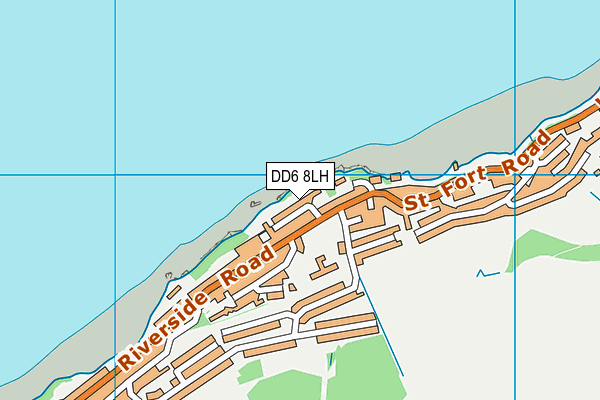 DD6 8LH map - OS VectorMap District (Ordnance Survey)