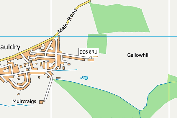 DD6 8RU map - OS VectorMap District (Ordnance Survey) DD6 8RU map - OS VectorMap District (Ordnance Survey)
