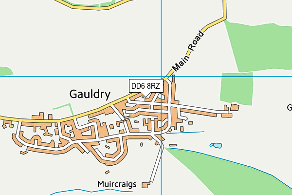 DD6 8RZ map - OS VectorMap District (Ordnance Survey) DD6 8RZ map - OS VectorMap District (Ordnance Survey)