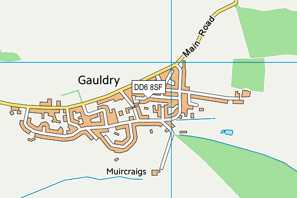 DD6 8SF map - OS VectorMap District (Ordnance Survey)