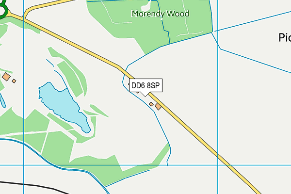 DD6 8SP map - OS VectorMap District (Ordnance Survey)