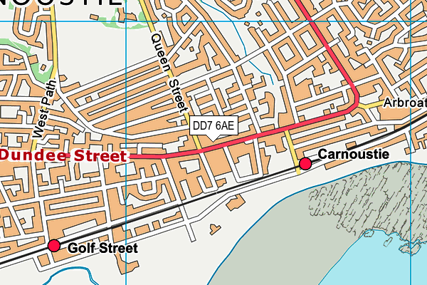 DD7 6AE map - OS VectorMap District (Ordnance Survey) DD7 6AE map - OS VectorMap District (Ordnance Survey)