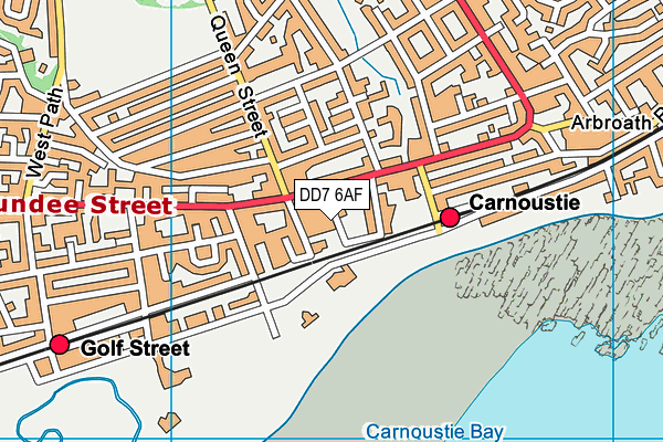 DD7 6AF map - OS VectorMap District (Ordnance Survey) DD7 6AF map - OS VectorMap District (Ordnance Survey)