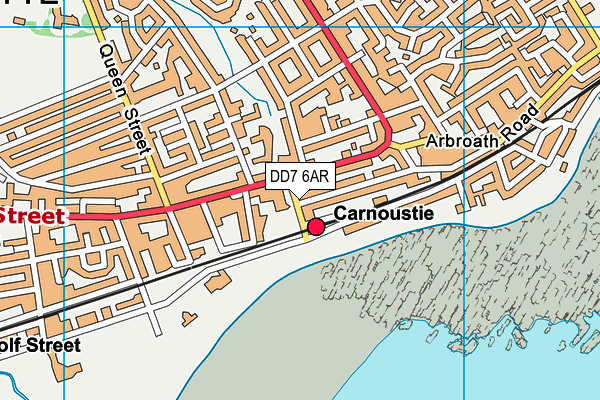 DD7 6AR map - OS VectorMap District (Ordnance Survey)