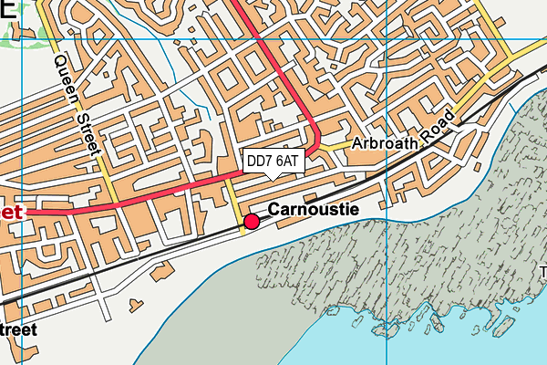 DD7 6AT map - OS VectorMap District (Ordnance Survey)