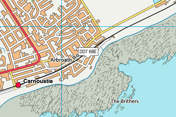 DD7 6BE map - OS VectorMap District (Ordnance Survey) DD7 6BE map - OS VectorMap District (Ordnance Survey)