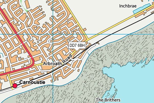 DD7 6BH map - OS VectorMap District (Ordnance Survey) DD7 6BH map - OS VectorMap District (Ordnance Survey)