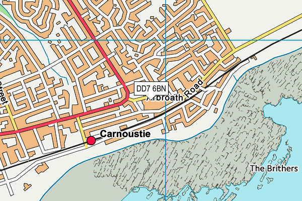 DD7 6BN map - OS VectorMap District (Ordnance Survey)